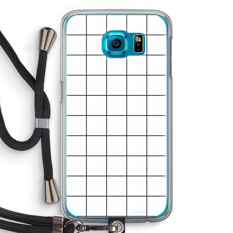 Rooster: Samsung Galaxy S6 Transparant Hoesje met koord