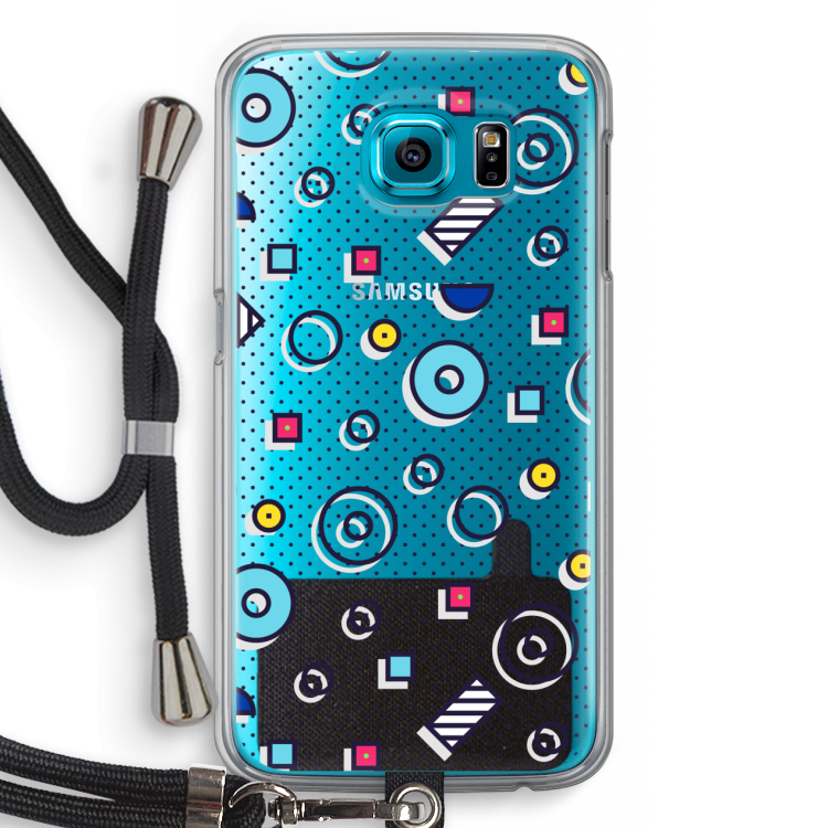 8-bit N°9: Samsung Galaxy S6 Transparant Hoesje met koord