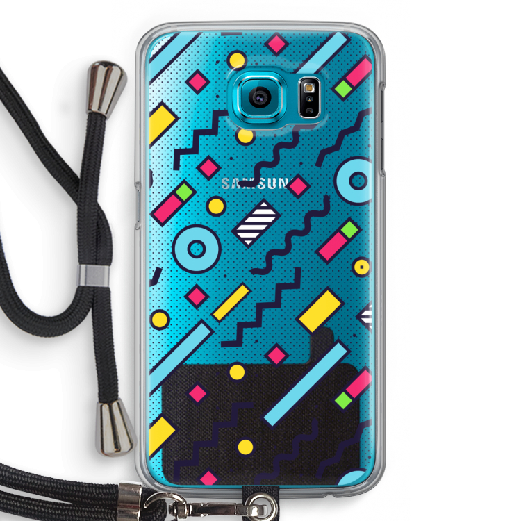 8-bit N°8: Samsung Galaxy S6 Transparant Hoesje met koord