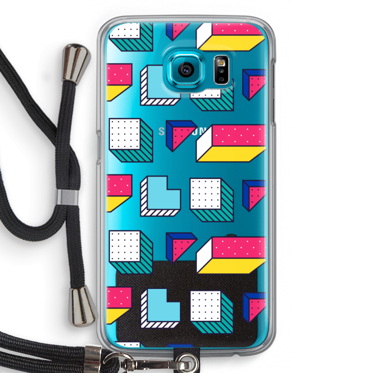 8-bit N°7: Samsung Galaxy S6 Transparant Hoesje met koord