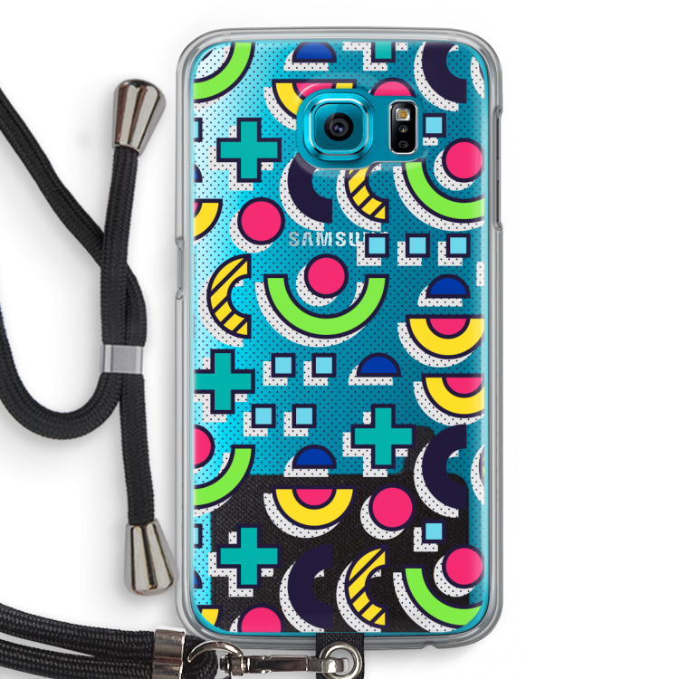 8-bit N°6: Samsung Galaxy S6 Transparant Hoesje met koord