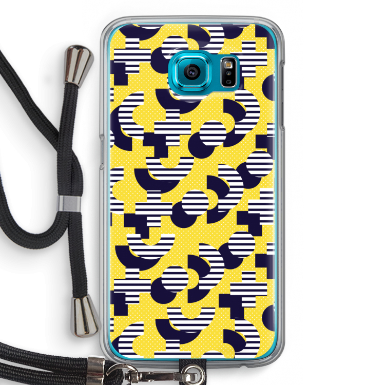 8-bit N°3: Samsung Galaxy S6 Transparant Hoesje met koord