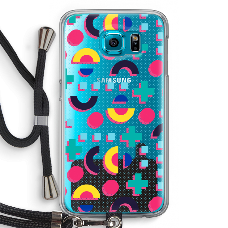 8-bit N°2: Samsung Galaxy S6 Transparant Hoesje met koord
