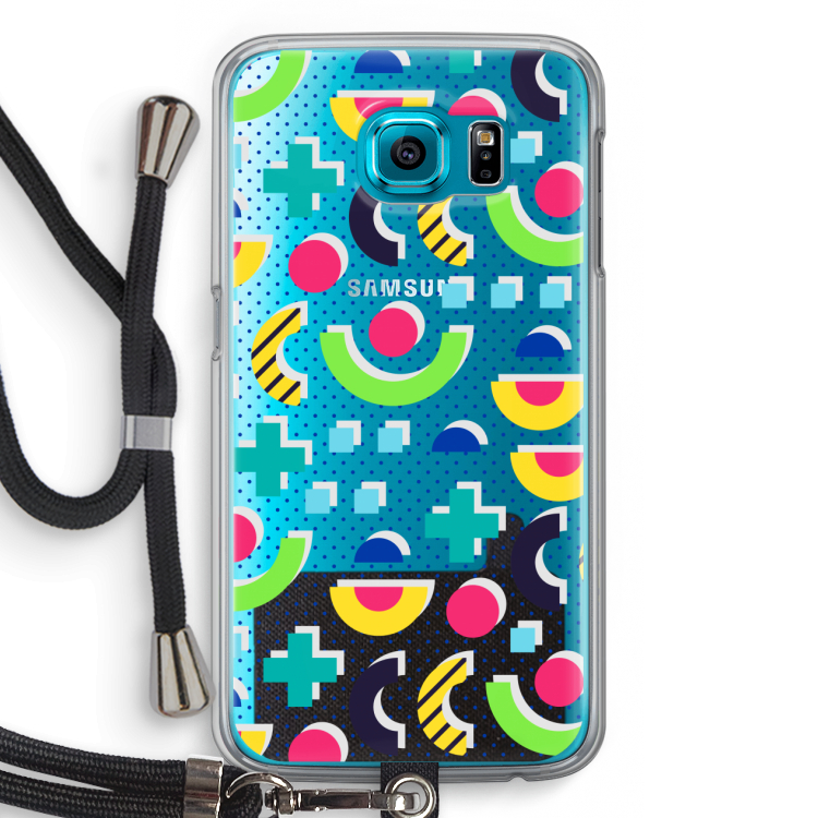 8-bit N°1: Samsung Galaxy S6 Transparant Hoesje met koord