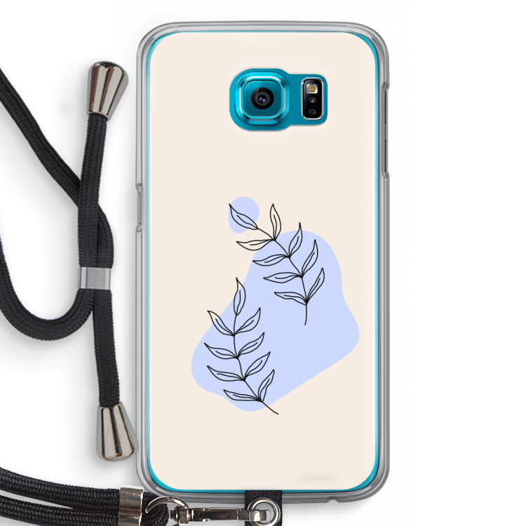 Leaf me if you can: Samsung Galaxy S6 Transparant Hoesje met koord