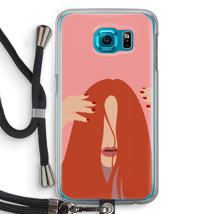 Woke up like this: Samsung Galaxy S6 Transparant Hoesje met koord