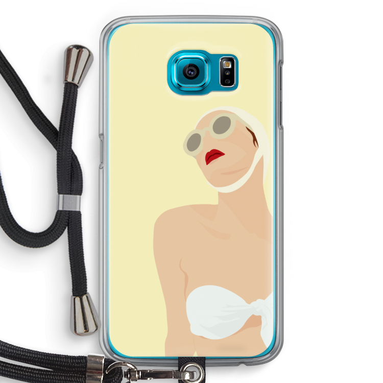 Summer: Samsung Galaxy S6 Transparant Hoesje met koord
