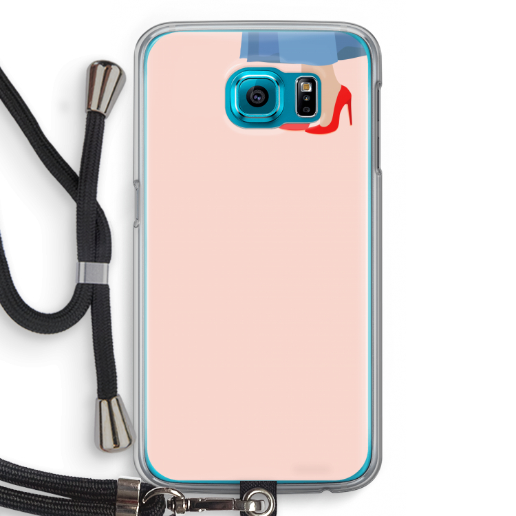 High heels: Samsung Galaxy S6 Transparant Hoesje met koord