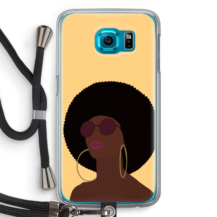 Golden hour: Samsung Galaxy S6 Transparant Hoesje met koord