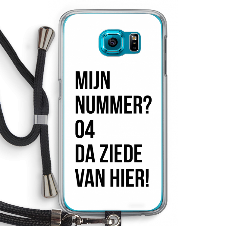 Da ziede van hier: Samsung Galaxy S6 Transparant Hoesje met koord