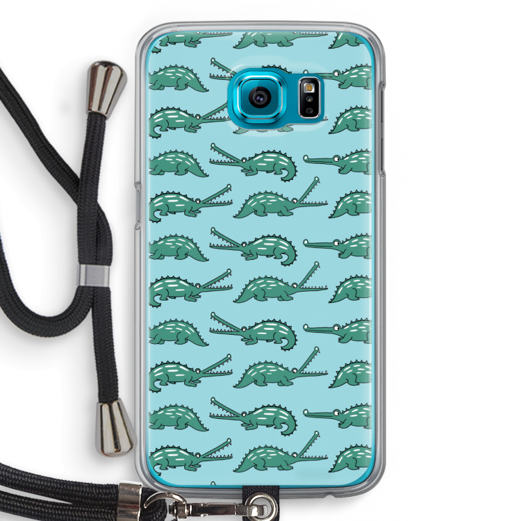 Kroko: Samsung Galaxy S6 Transparant Hoesje met koord