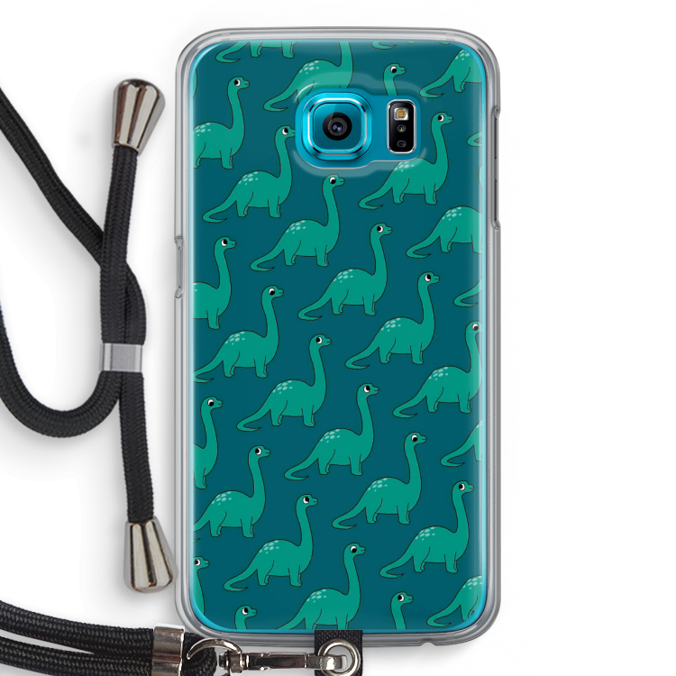Diplodocus: Samsung Galaxy S6 Transparant Hoesje met koord