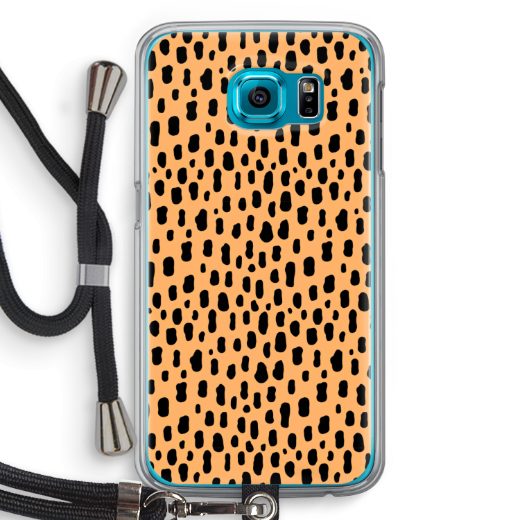 Panter: Samsung Galaxy S6 Transparant Hoesje met koord