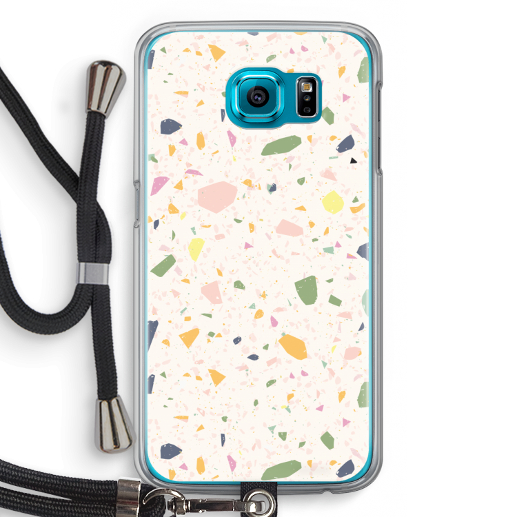 Terrazzo N°21: Samsung Galaxy S6 Transparant Hoesje met koord