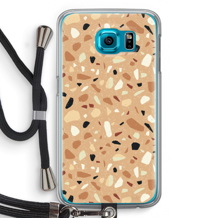 Terrazzo N°17: Samsung Galaxy S6 Transparant Hoesje met koord
