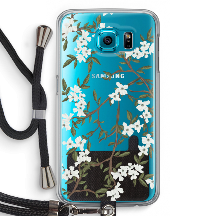 Blossoming spring: Samsung Galaxy S6 Transparant Hoesje met koord