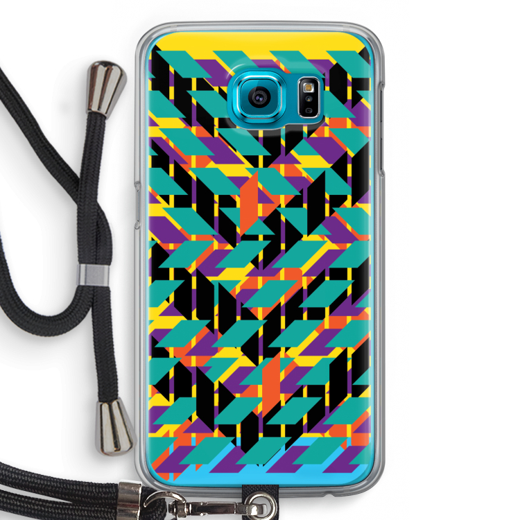 Skew Bee 1: Samsung Galaxy S6 Transparant Hoesje met koord