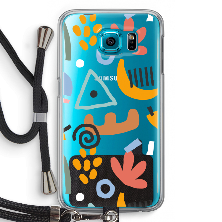 Abstract: Samsung Galaxy S6 Transparant Hoesje met koord