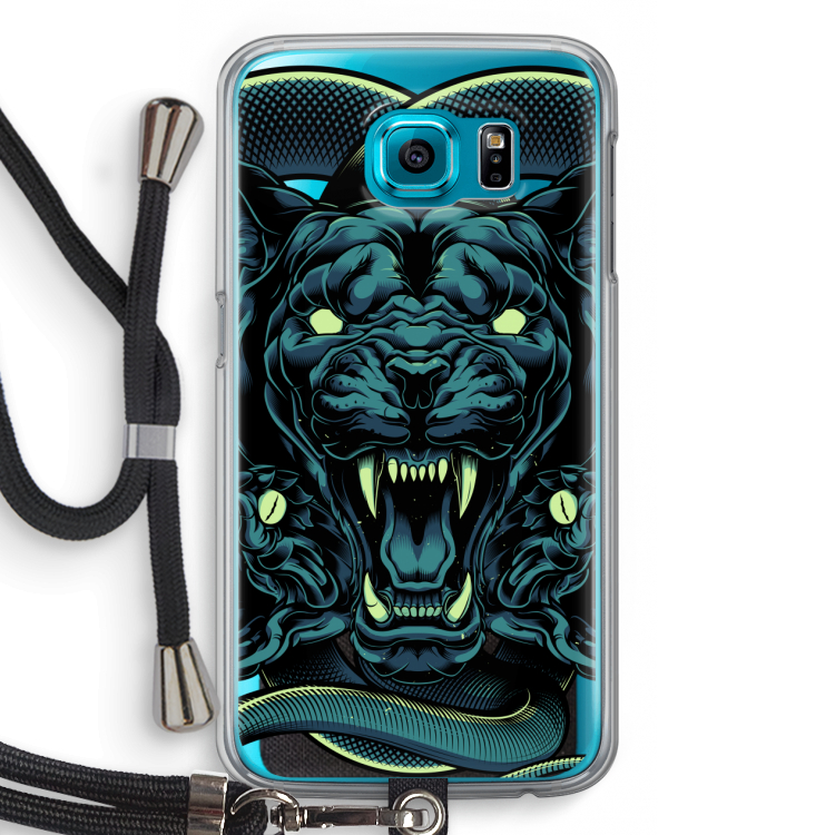 Cougar and Vipers: Samsung Galaxy S6 Transparant Hoesje met koord