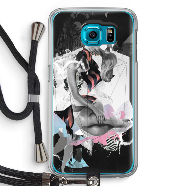 Camouflage de sommeil: Samsung Galaxy S6 Transparant Hoesje met koord