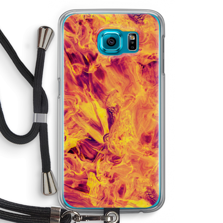 Eternal Fire: Samsung Galaxy S6 Transparant Hoesje met koord