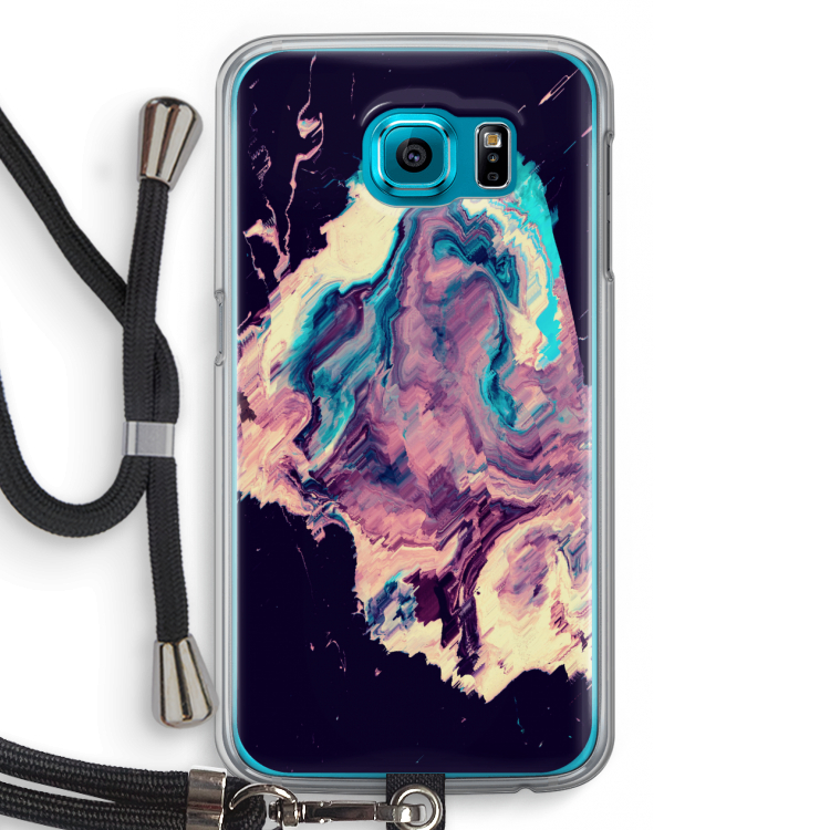 Cosmic Silence: Samsung Galaxy S6 Transparant Hoesje met koord