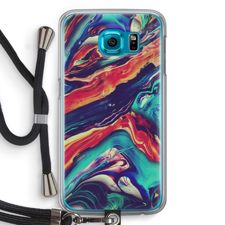 Chameleon Sun: Samsung Galaxy S6 Transparant Hoesje met koord