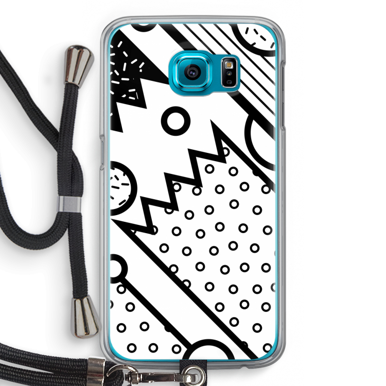 Pop Art #4: Samsung Galaxy S6 Transparant Hoesje met koord