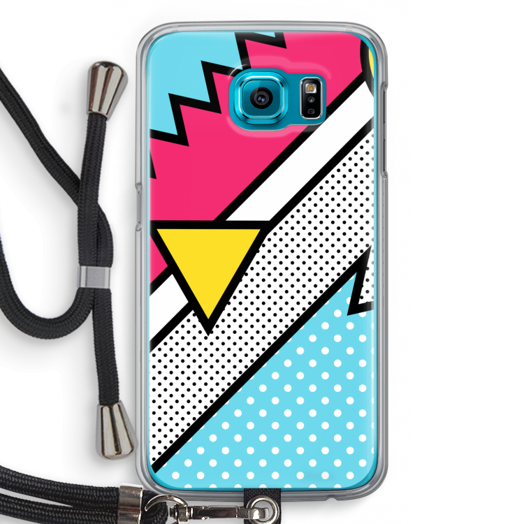 Pop Art #3: Samsung Galaxy S6 Transparant Hoesje met koord