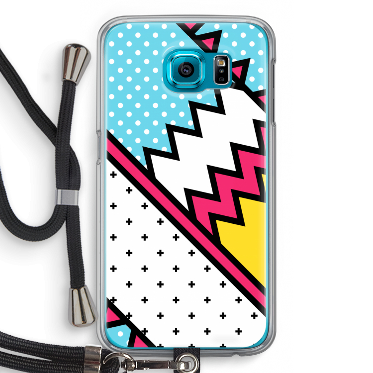 Pop Art #2: Samsung Galaxy S6 Transparant Hoesje met koord