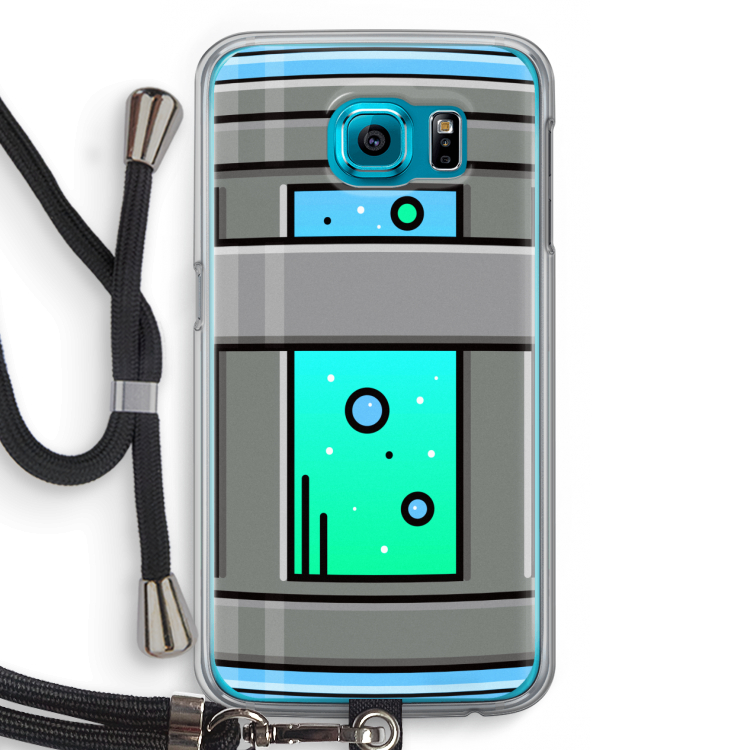 Chug Bottle: Samsung Galaxy S6 Transparant Hoesje met koord