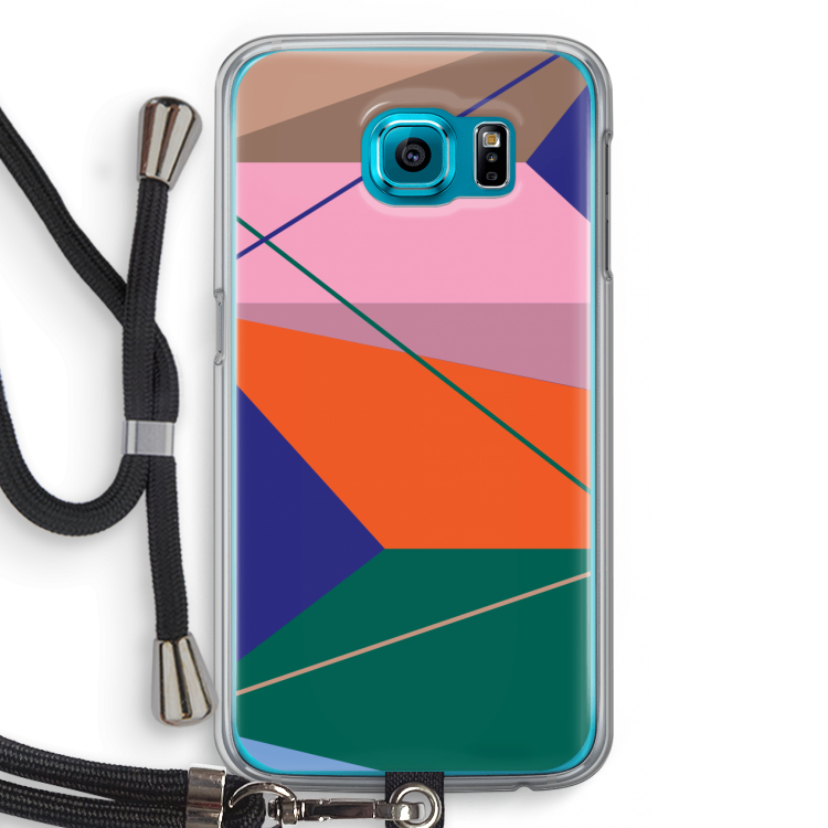 Gestalte 1: Samsung Galaxy S6 Transparant Hoesje met koord