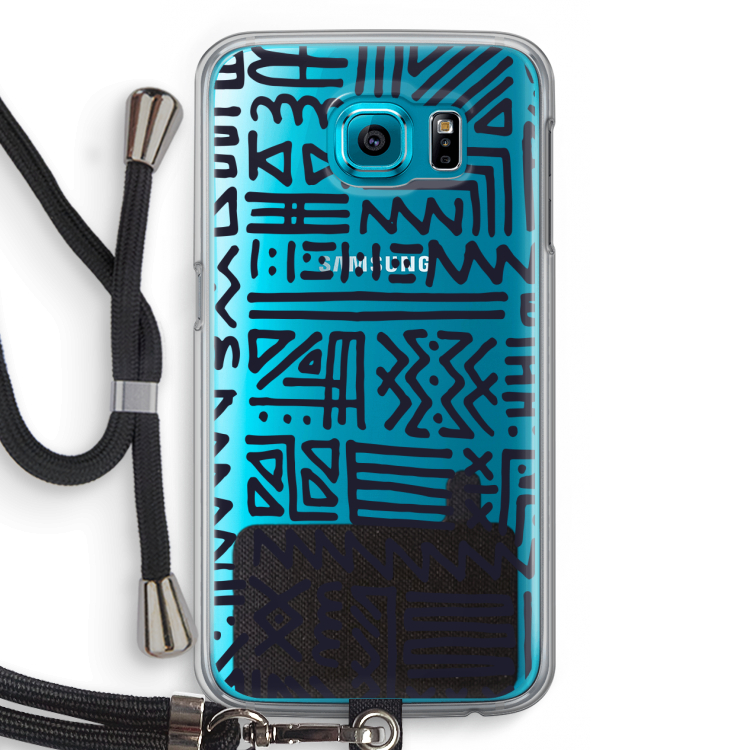 Marrakech print: Samsung Galaxy S6 Transparant Hoesje met koord