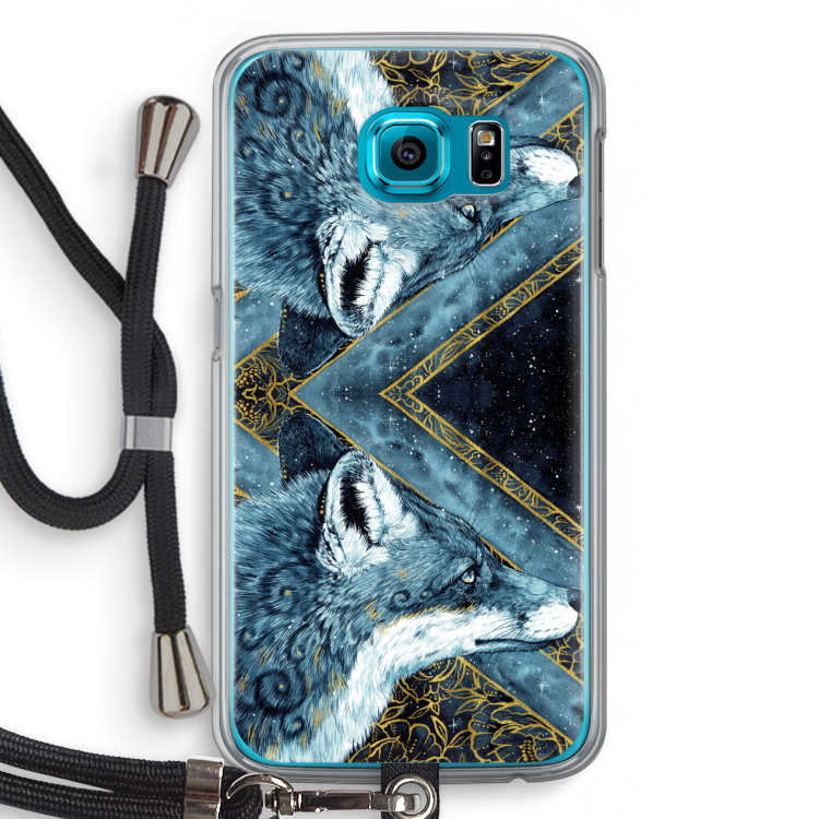 Golden Fox: Samsung Galaxy S6 Transparant Hoesje met koord