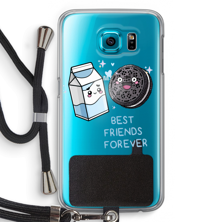 Best Friend Forever: Samsung Galaxy S6 Transparant Hoesje met koord