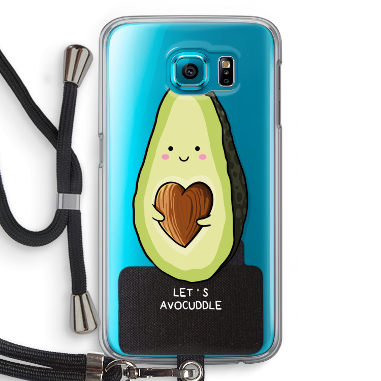 Avocuddle: Samsung Galaxy S6 Transparant Hoesje met koord