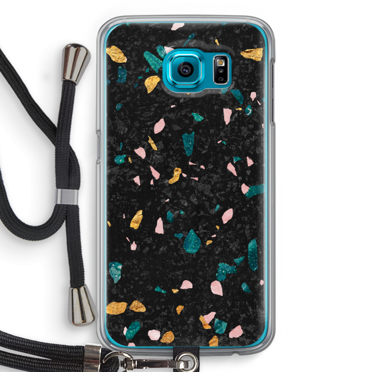 Terrazzo N°10: Samsung Galaxy S6 Transparant Hoesje met koord