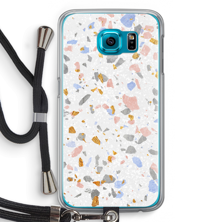 Terrazzo N°8: Samsung Galaxy S6 Transparant Hoesje met koord