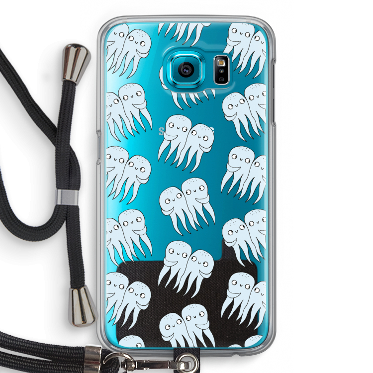 Octopussen: Samsung Galaxy S6 Transparant Hoesje met koord