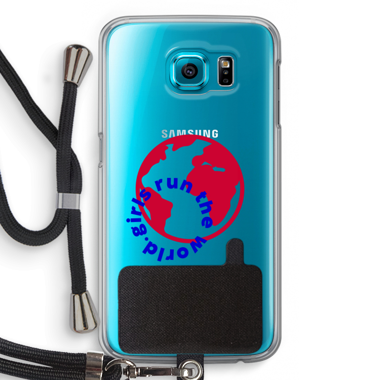 Run The World: Samsung Galaxy S6 Transparant Hoesje met koord