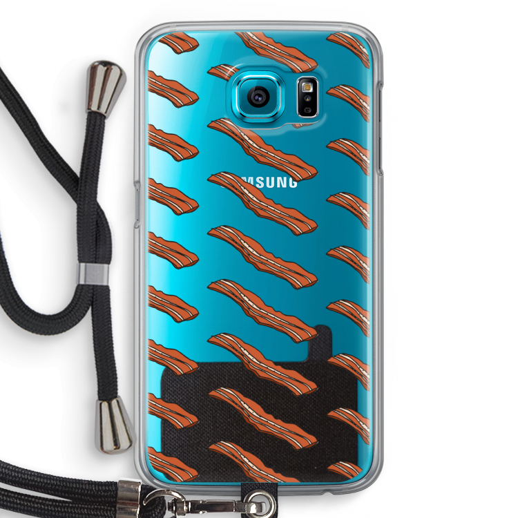 Bacon to my eggs #2: Samsung Galaxy S6 Transparant Hoesje met koord
