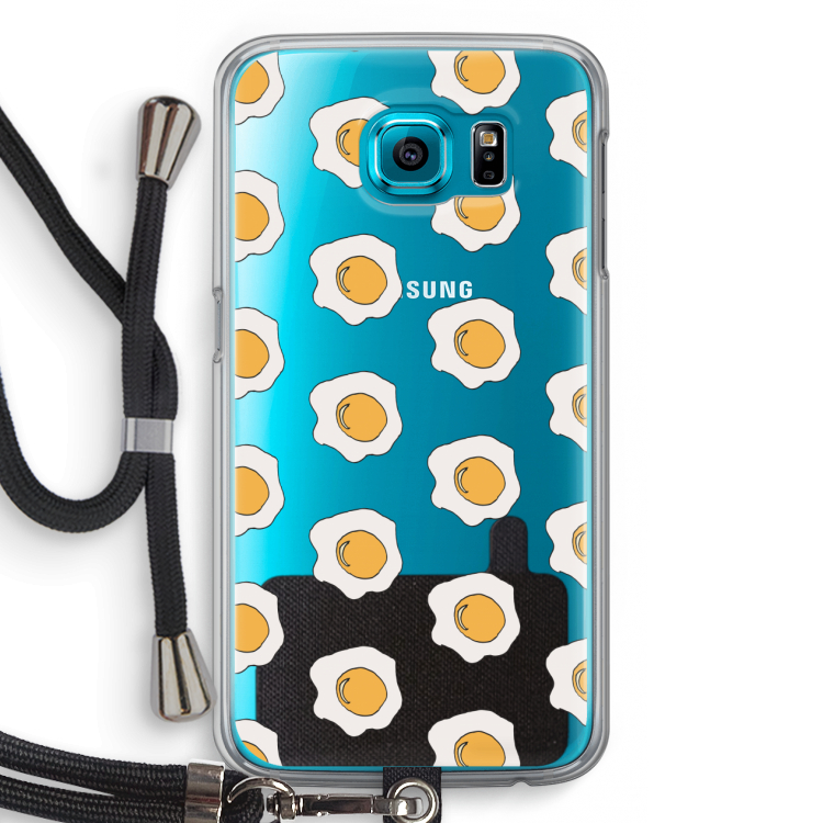 Bacon to my eggs #1: Samsung Galaxy S6 Transparant Hoesje met koord