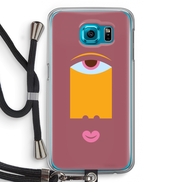 Mono V: Samsung Galaxy S6 Transparant Hoesje met koord