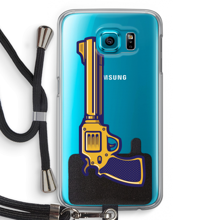 Pew Pew Pew: Samsung Galaxy S6 Transparant Hoesje met koord