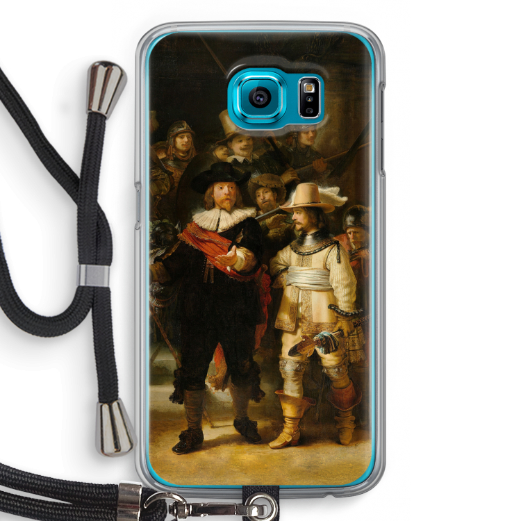 De Nachtwacht: Samsung Galaxy S6 Transparant Hoesje met koord