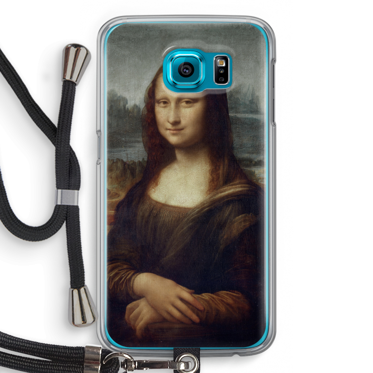 Mona Lisa: Samsung Galaxy S6 Transparant Hoesje met koord