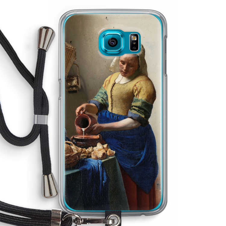 The Milkmaid: Samsung Galaxy S6 Transparant Hoesje met koord