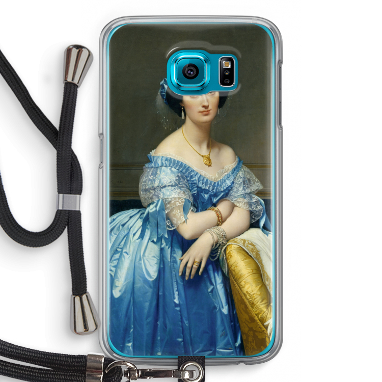 Eleonore: Samsung Galaxy S6 Transparant Hoesje met koord