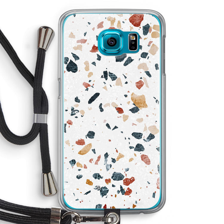 Terrazzo N°4: Samsung Galaxy S6 Transparant Hoesje met koord