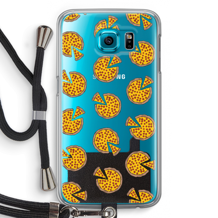 You Had Me At Pizza: Samsung Galaxy S6 Transparant Hoesje met koord